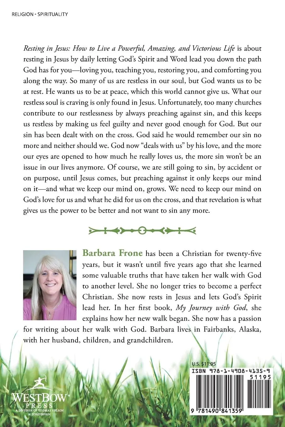 Rückseite: 9781490841359 | Resting in Jesus | Barbara Frone | Taschenbuch | Englisch | 2014