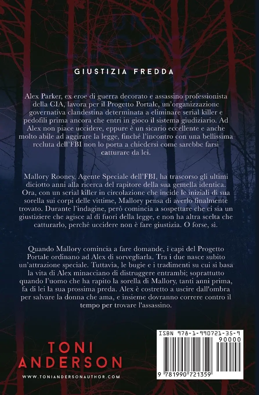 Rückseite: 9781990721359 | Un Luogo Freddo e Oscuro | Thriller | Toni Anderson | Taschenbuch