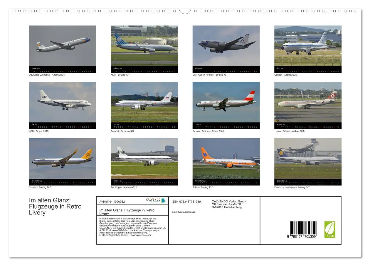 Bild: 9783457761359 | Im alten Glanz: Flugzeuge in Retro Livery (hochwertiger Premium...