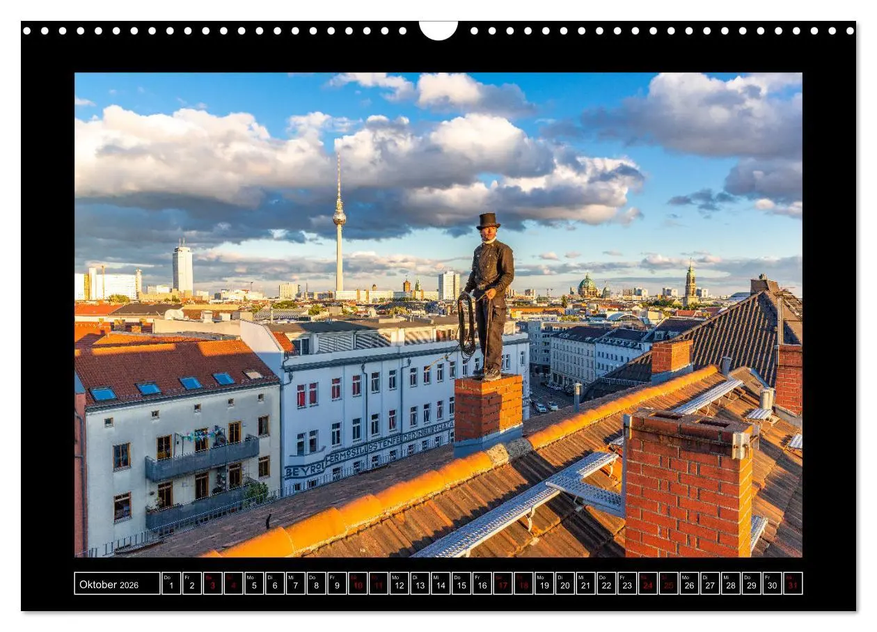 Bild: 9783457831359 | Schornsteinfeger über Berlin 2026 (Wandkalender 2026 DIN A3 quer),...