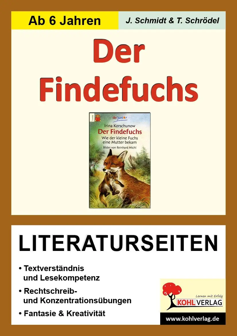 Cover: 9783866321359 | Der Findefuchs / Literaturseiten | Jasmin Schmidt | Broschüre | 48 S.