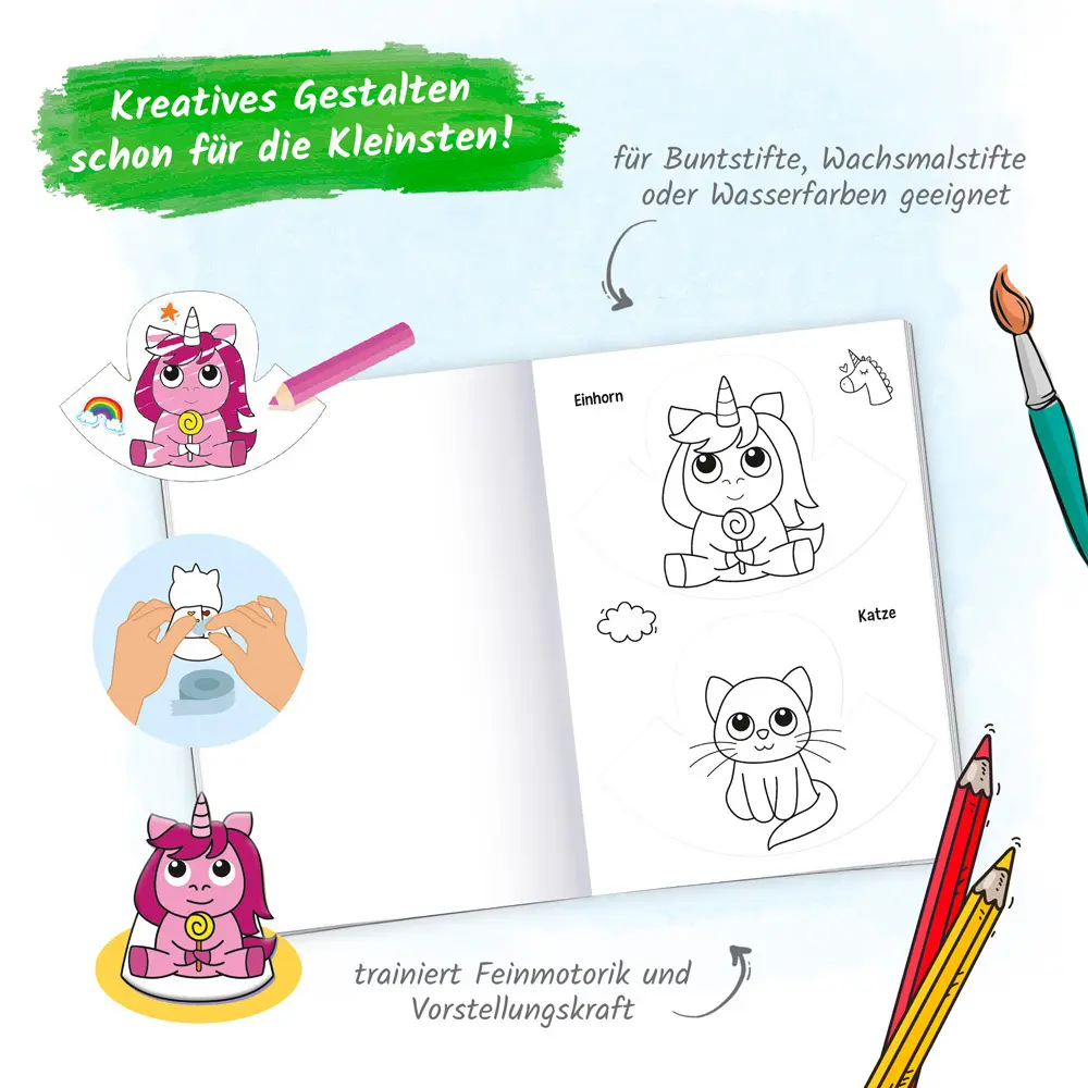 Bild: 9783988021359 | Trötsch Malbuch Bastelbuch Mein erstes Mal- und Bastelbuch Bunte...