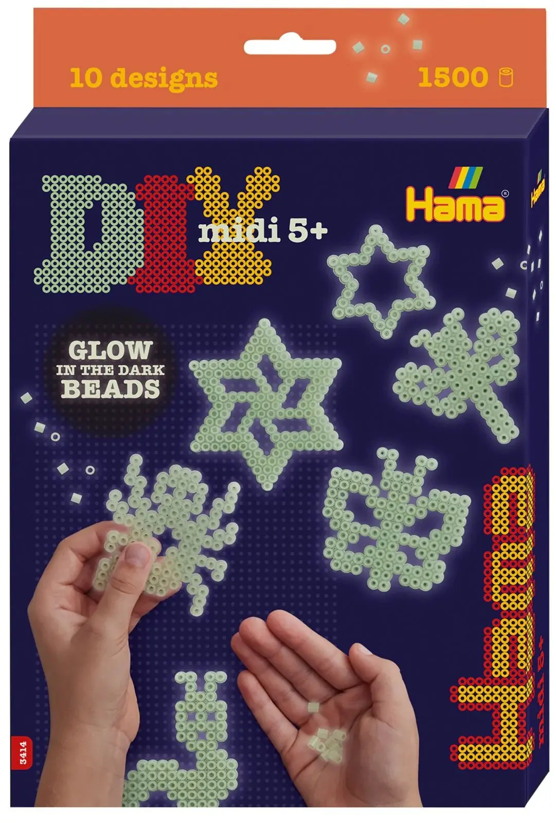 Cover: 28178341459 | Hama 3414 - DIY Bügelperlen Midi 5+, Geschenk-Set Nachtleuchtend,...