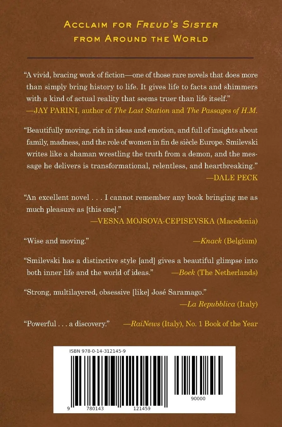 Rückseite: 9780143121459 | Freud's Sister | A Novel | Goce Smilevski | Taschenbuch | 266 S.