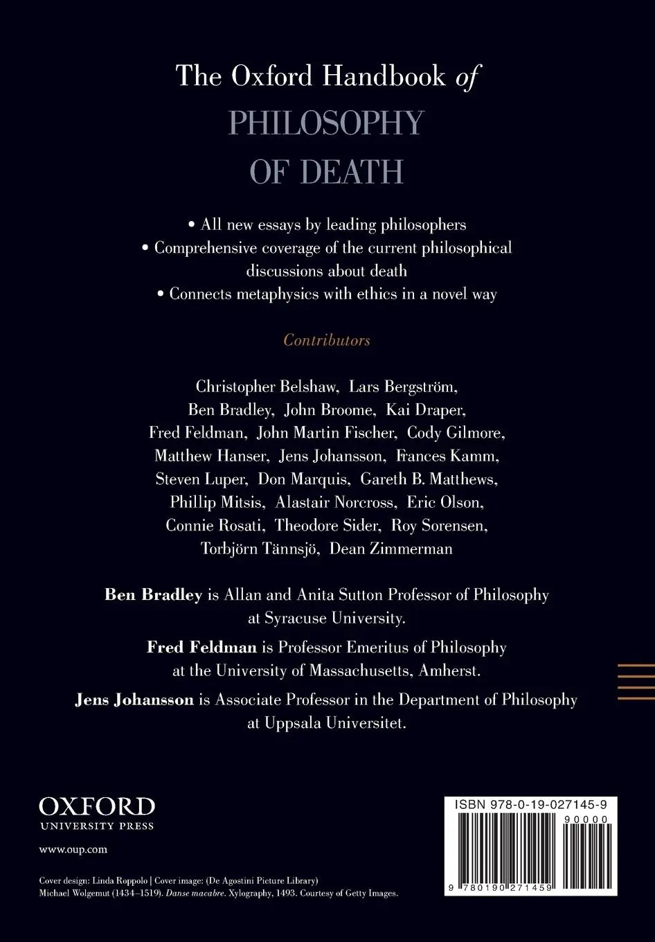 Rückseite: 9780190271459 | Oxford Handbook of Philosophy of Death | Ben Bradley (u. a.) | Buch