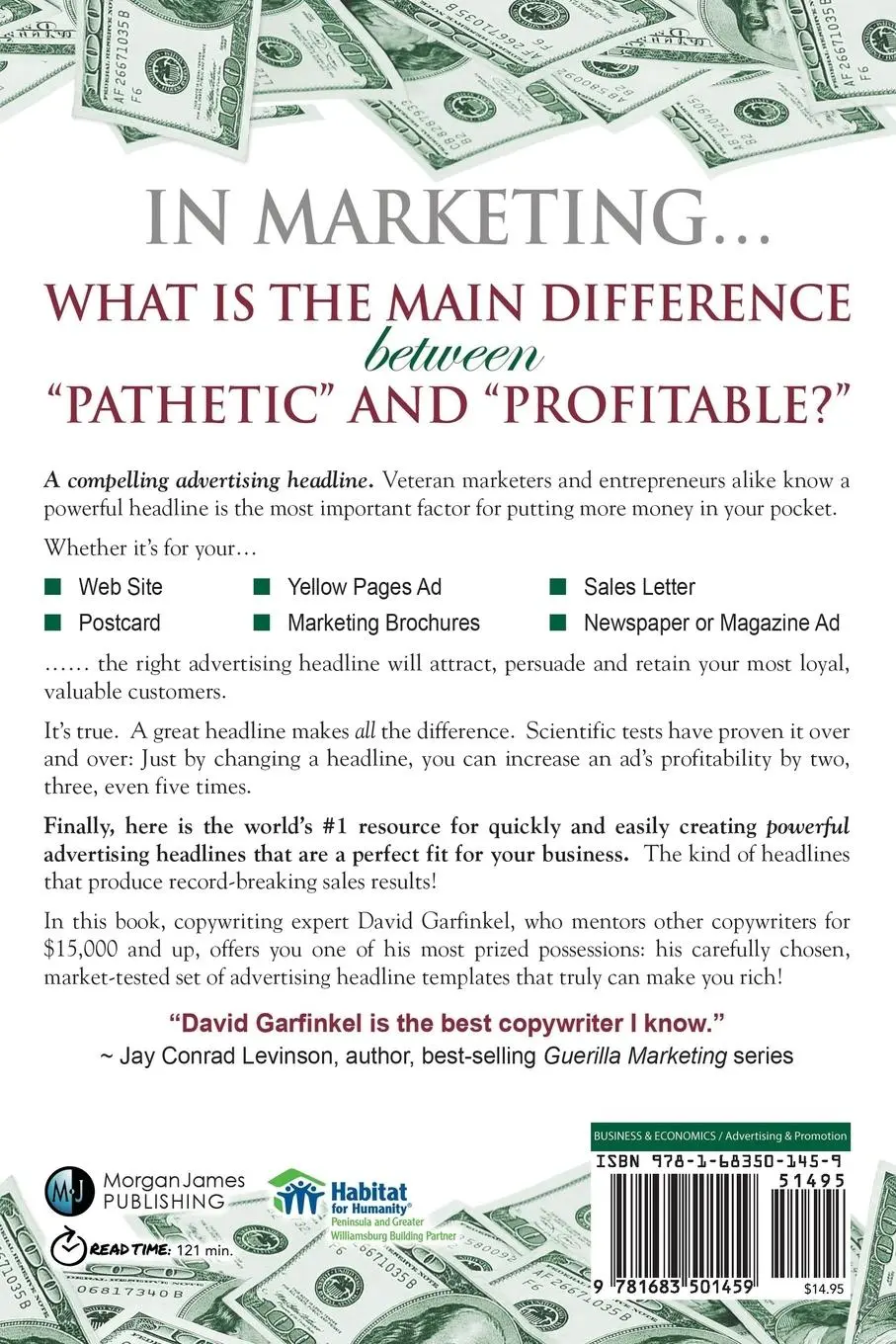 Rückseite: 9781683501459 | Advertising Headlines That Make You Rich | David Garfinkel | Buch