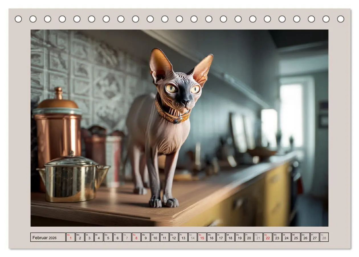 Bild: 9783457991459 | Sphinx Katzen. Eleganz auf leisen Pfoten (Tischkalender 2026 DIN A5...