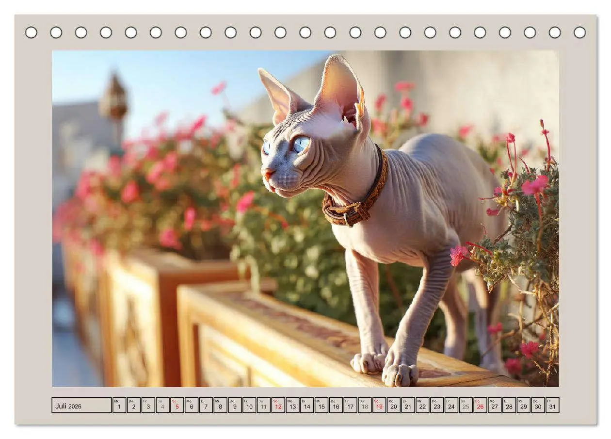 Bild: 9783457991459 | Sphinx Katzen. Eleganz auf leisen Pfoten (Tischkalender 2026 DIN A5...