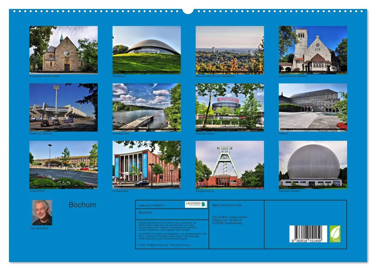 Bild: 9783516151459 | Bochum (hochwertiger Premium Wandkalender 2026 DIN A2 quer),...