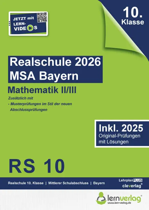 Cover: 9783743001459 | Original-Prüfungen Realschulabschluss Bayern 2026 Mathematik II/III