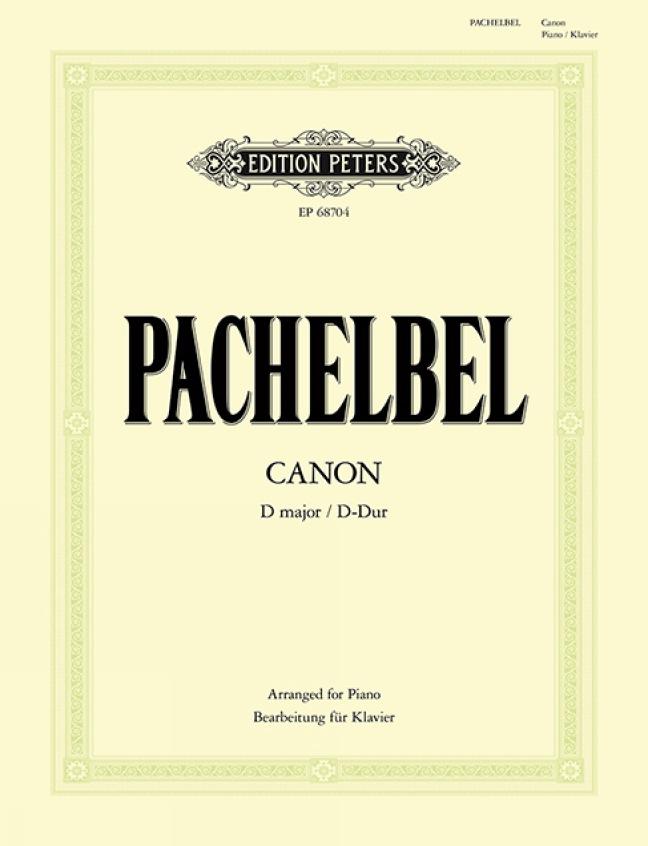 Cover: 9790300761459 | Canon D-Dur (Bearbeitung für Klavier zu 2 Händen) | Johann Pachelbel