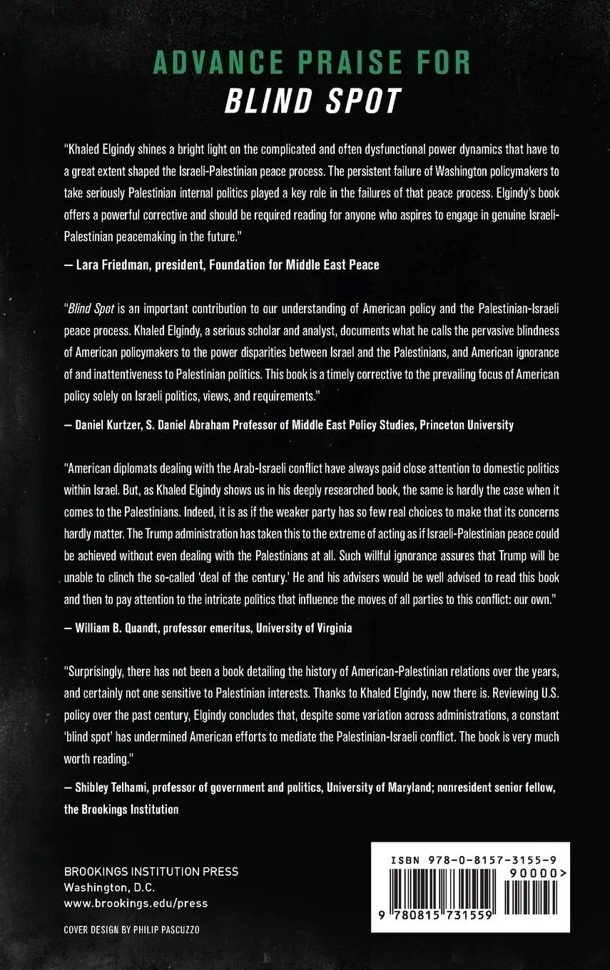 Rückseite: 9780815731559 | Blind Spot | America and the Palestinians, from Balfour to Trump