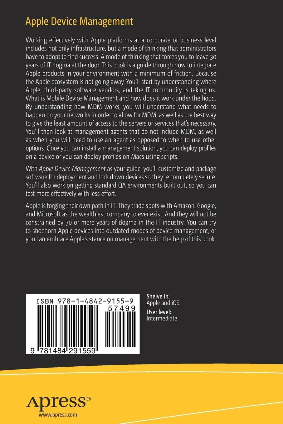 Rückseite: 9781484291559 | Apple Device Management | Rich Trouton (u. a.) | Taschenbuch | xxiv