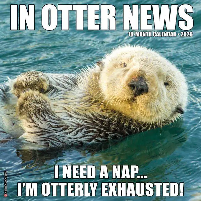 Cover: 9781549251559 | In Otter News 2026 Wall Calendar | Willow Creek Press | Kalender