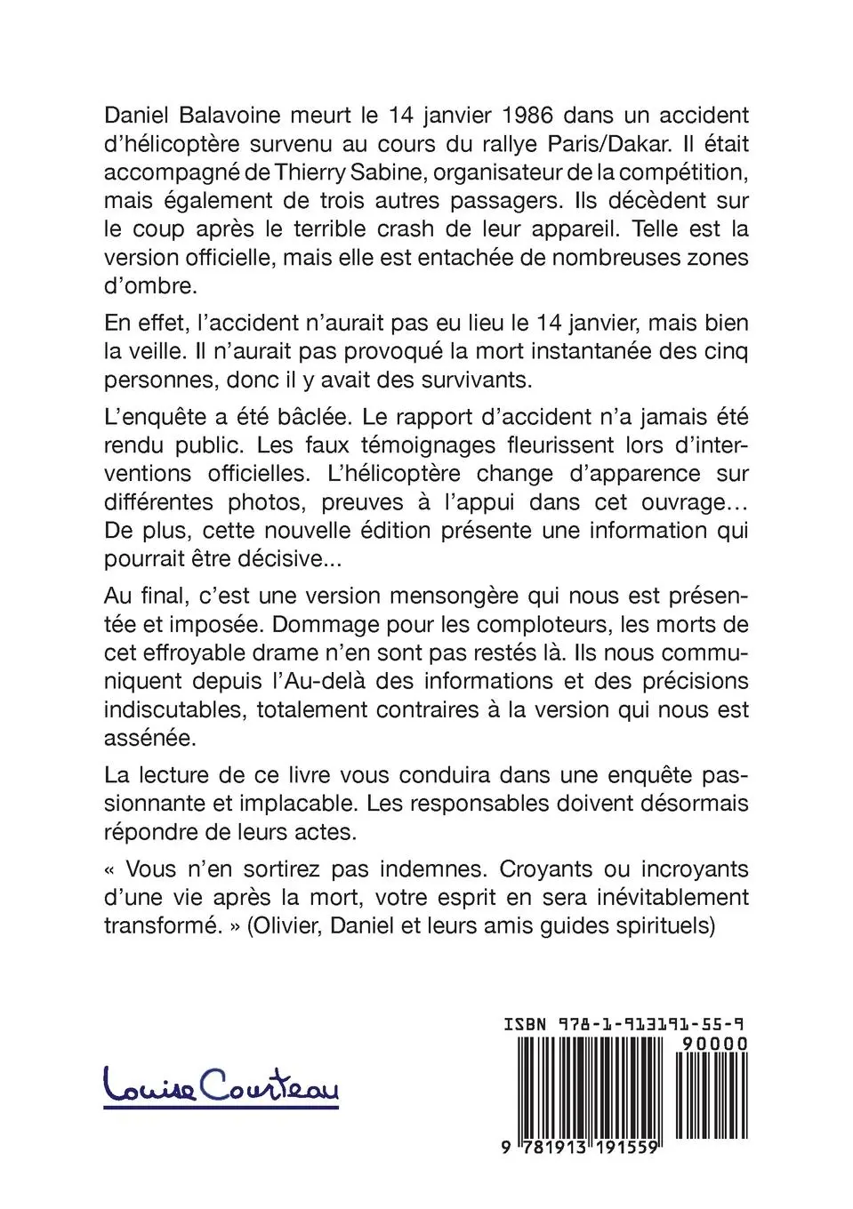 Rückseite: 9781913191559 | Daniel Balavoine, meurtre déguisé ? | Jean Pernin | Taschenbuch | 2025
