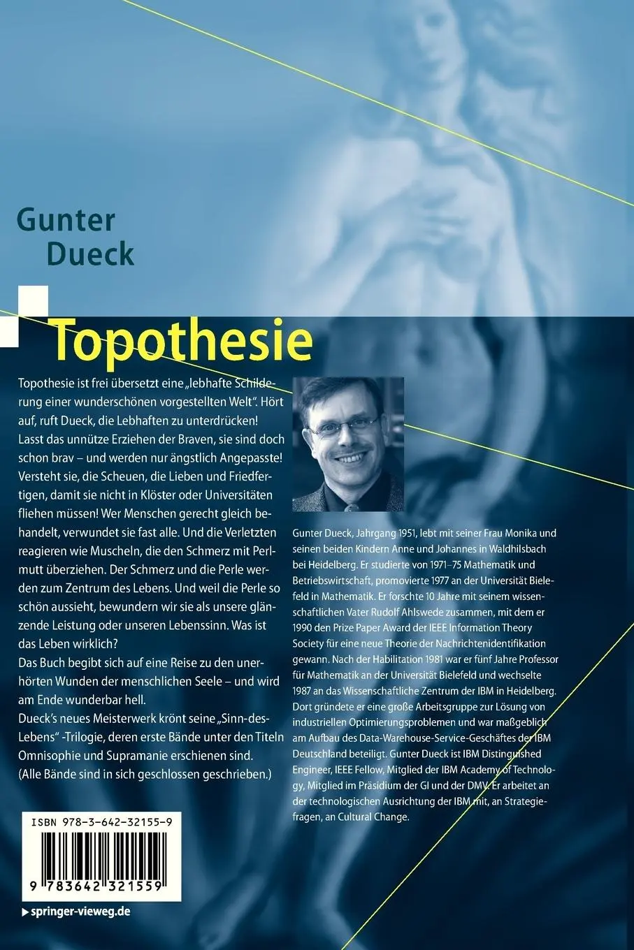 Rückseite: 9783642321559 | Topothesie | Der Mensch in artgerechter Haltung | Gunter Dueck | Buch