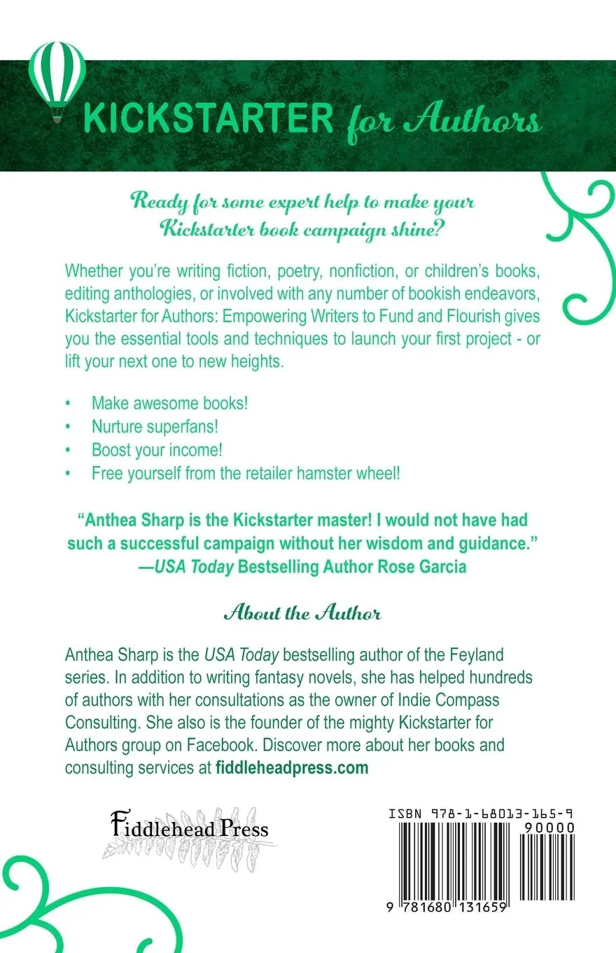 Rückseite: 9781680131659 | Kickstarter for Authors | Empowering Writers to Fund and Flourish