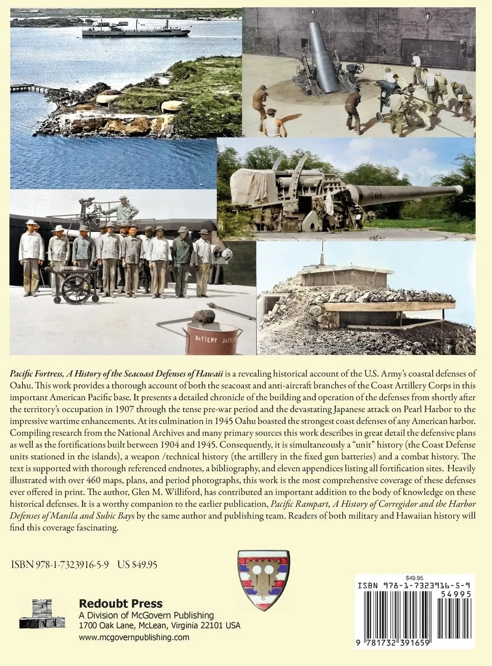 Rückseite: 9781732391659 | Pacific Fortress | A History of the Seacoast Defenses of Hawaii | Buch
