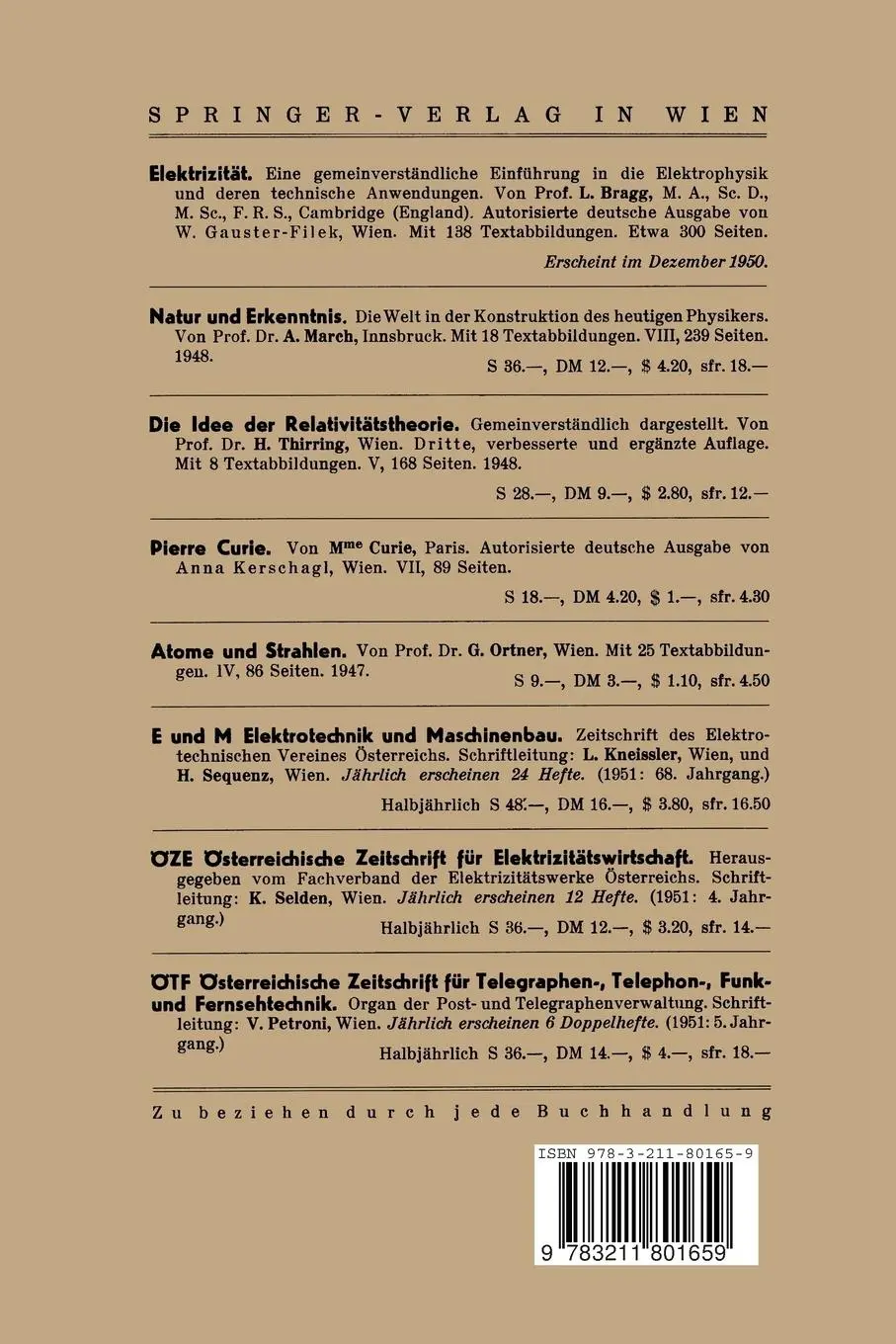 Rückseite: 9783211801659 | Der Werdegang eines Ingenieurs | Emanuel Rosenberg | Taschenbuch | vii