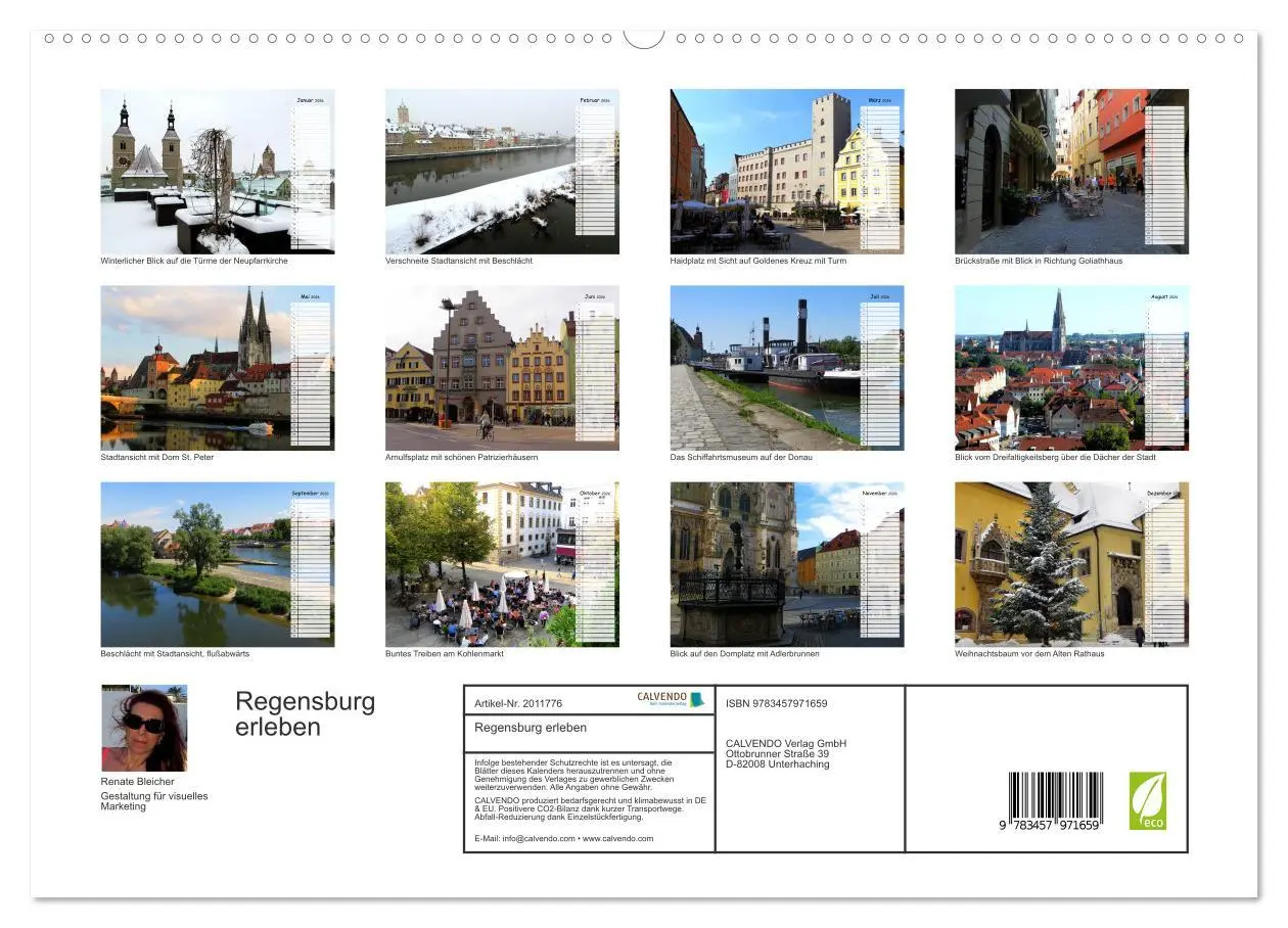 Bild: 9783457971659 | Regensburg erleben (hochwertiger Premium Wandkalender 2026 DIN A2...