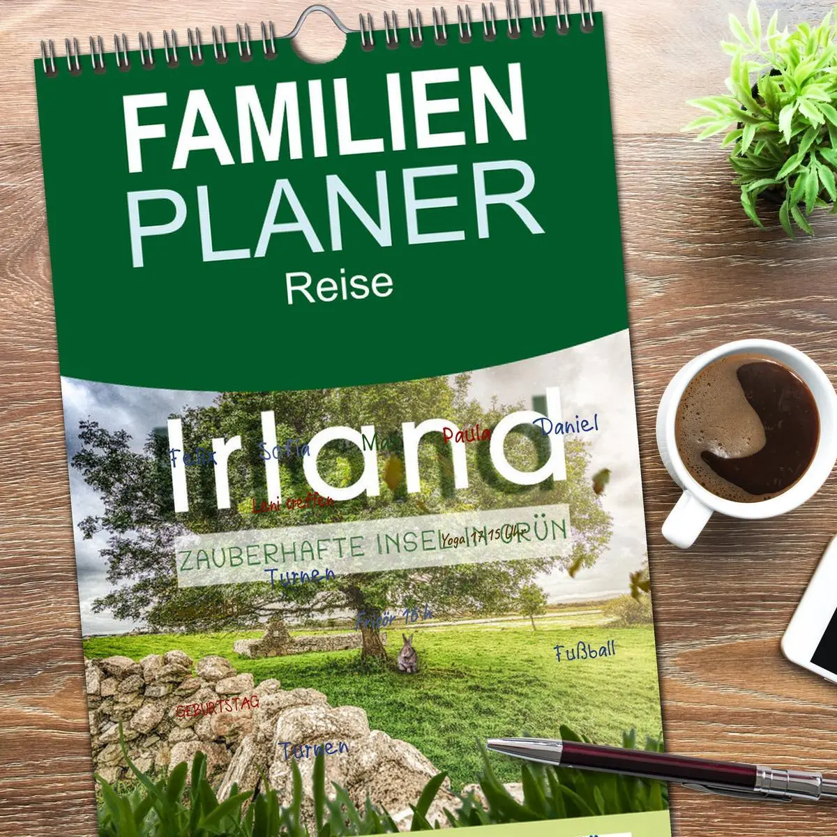 Bild: 9783516511659 | Familienplaner 2026 - Irland - Zauberhafte Insel in grün mit 5...