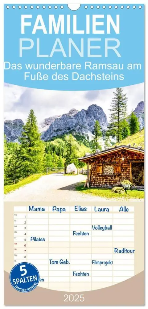 Cover: 9783457101759 | Familienplaner 2025 - Das wunderbare Ramsau am Fuße des Dachsteins...