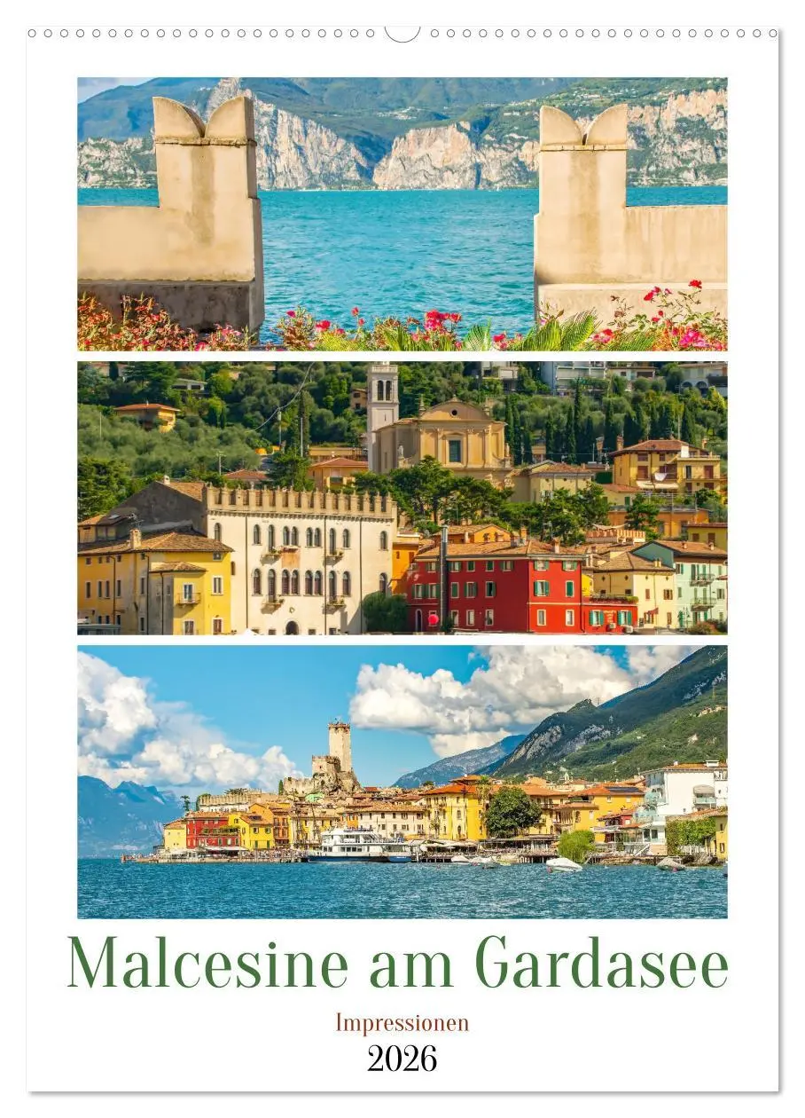 Cover: 9783516291759 | Malcesine am Gardasee - Impressionen (Wandkalender 2026 DIN A2...