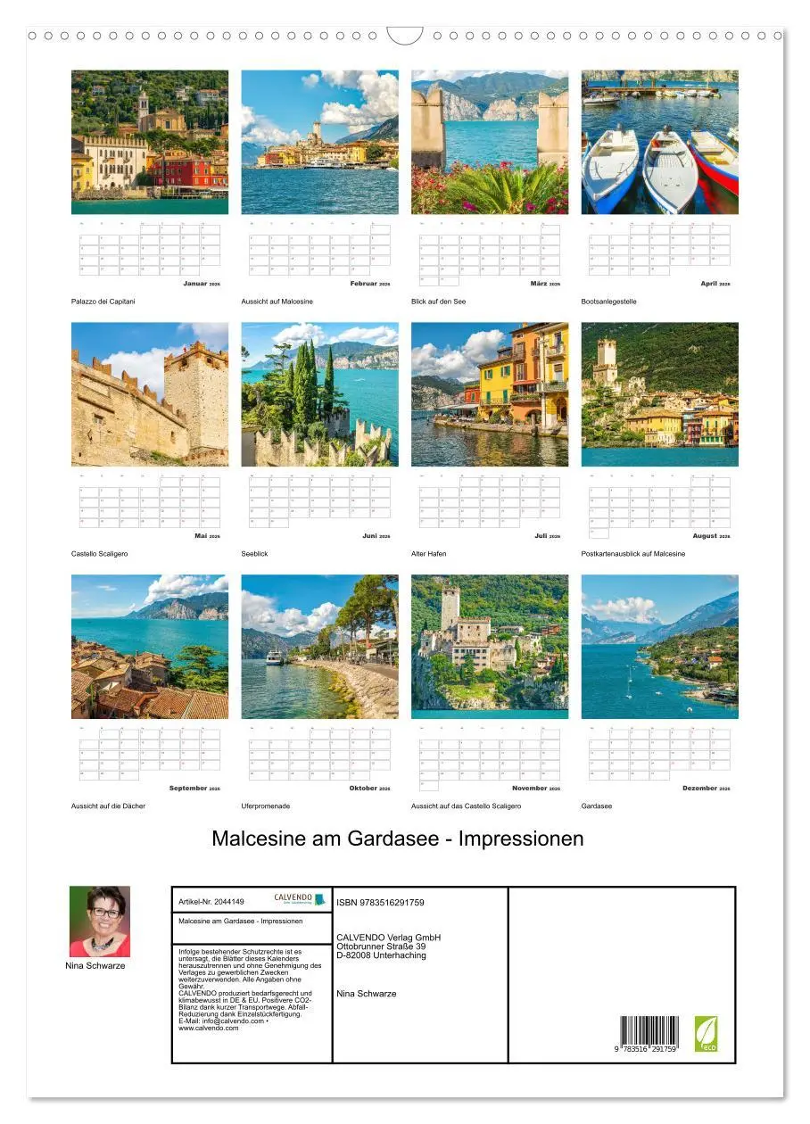 Bild: 9783516291759 | Malcesine am Gardasee - Impressionen (Wandkalender 2026 DIN A2...