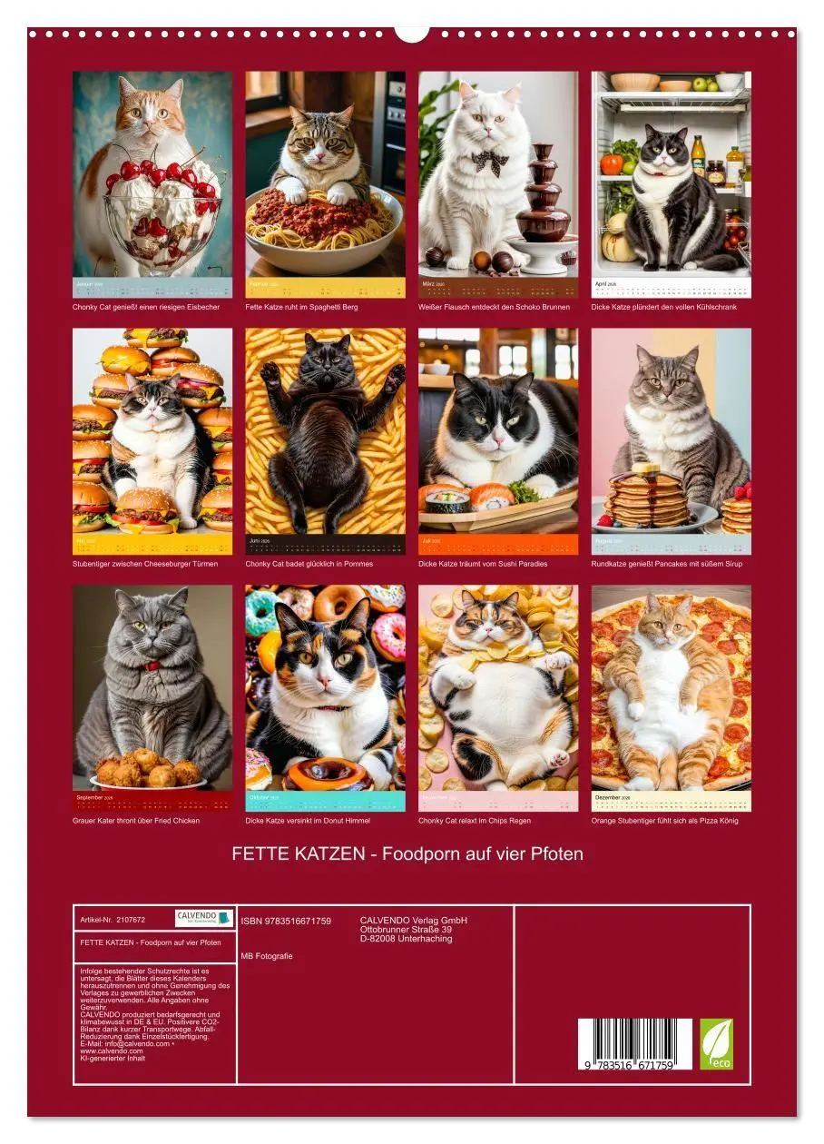 Bild: 9783516671759 | FETTE KATZEN - Foodporn auf vier Pfoten (hochwertiger Premium...