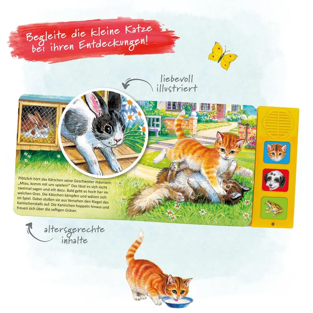 Bild: 9783965521759 | Trötsch Tierstimmenbuch Die kleine Katze und ihre Freunde | KG | Buch