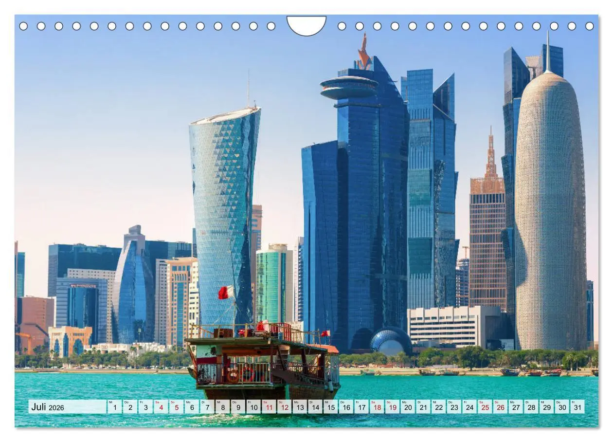 Bild: 9783457711859 | Doha - Hauptstadt von Katar (Wandkalender 2026 DIN A4 quer),...
