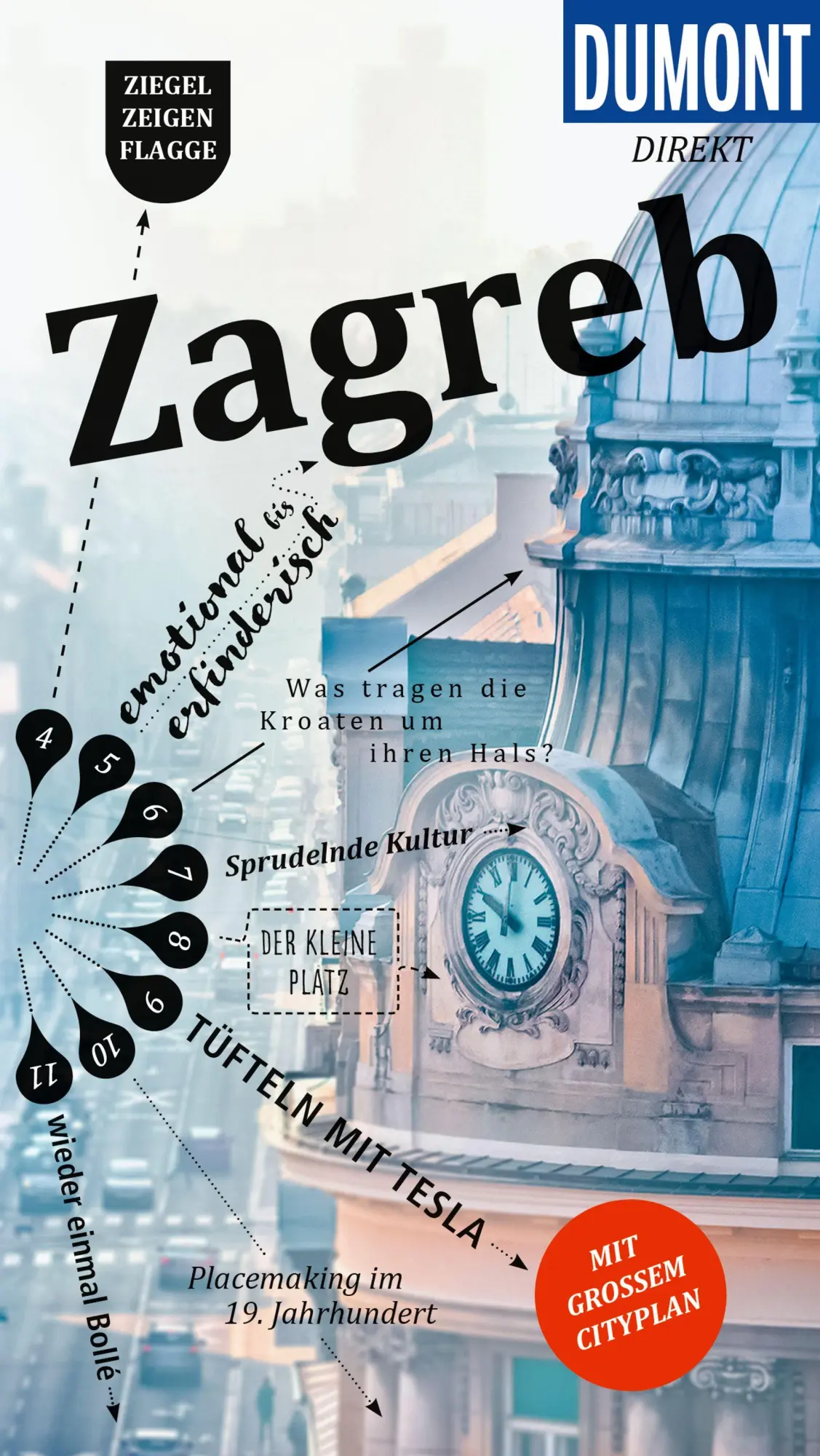 Cover: 9783616031859 | DUMONT direkt Reiseführer Zagreb | Mit großem Cityplan | Fridrich