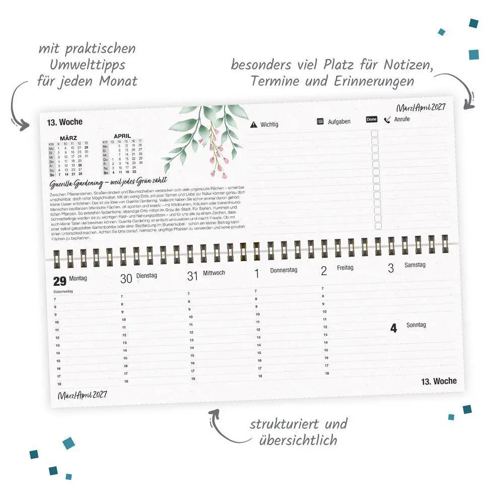 Bild: 4251901511959 | TRÖTSCH - Wochentischkalender Natur 2027 | KG | Kalender | 112 S.