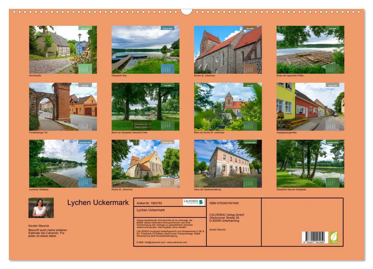Bild: 9783457491959 | Lychen Uckermark (Wandkalender 2026 DIN A2 quer), CALVENDO...