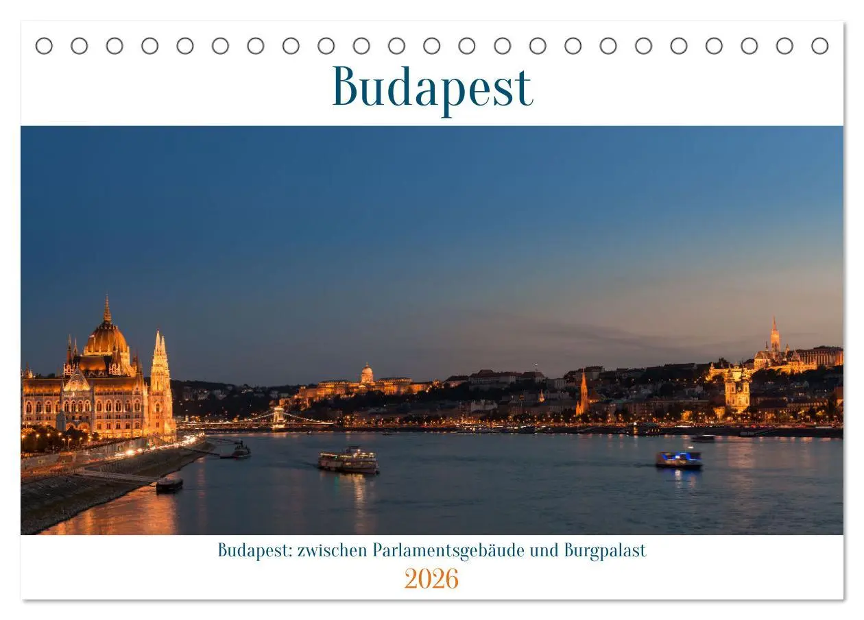 Cover: 9783457561959 | Budapest: zwischen Parlamentsgebäude und Burgpalast (Tischkalender...