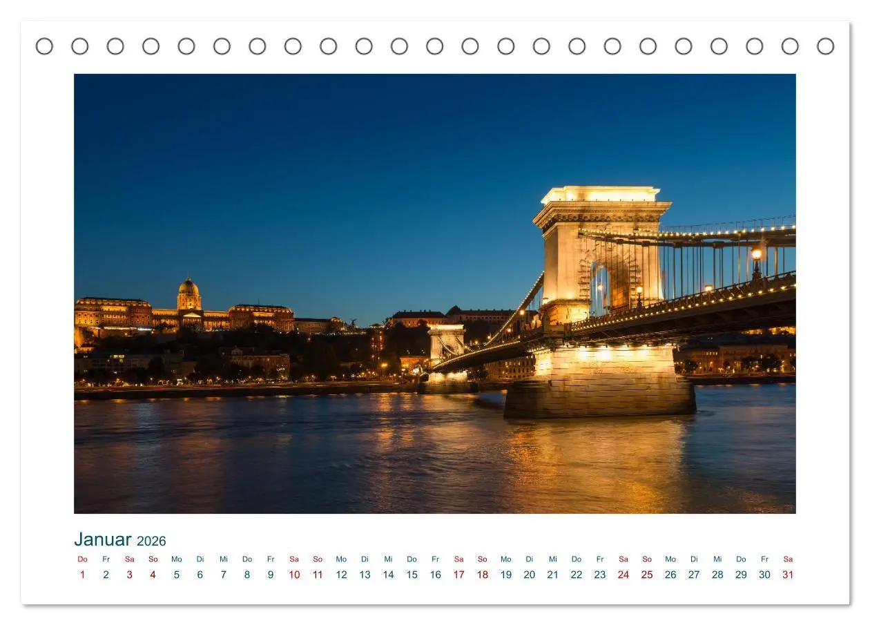 Bild: 9783457561959 | Budapest: zwischen Parlamentsgebäude und Burgpalast (Tischkalender...