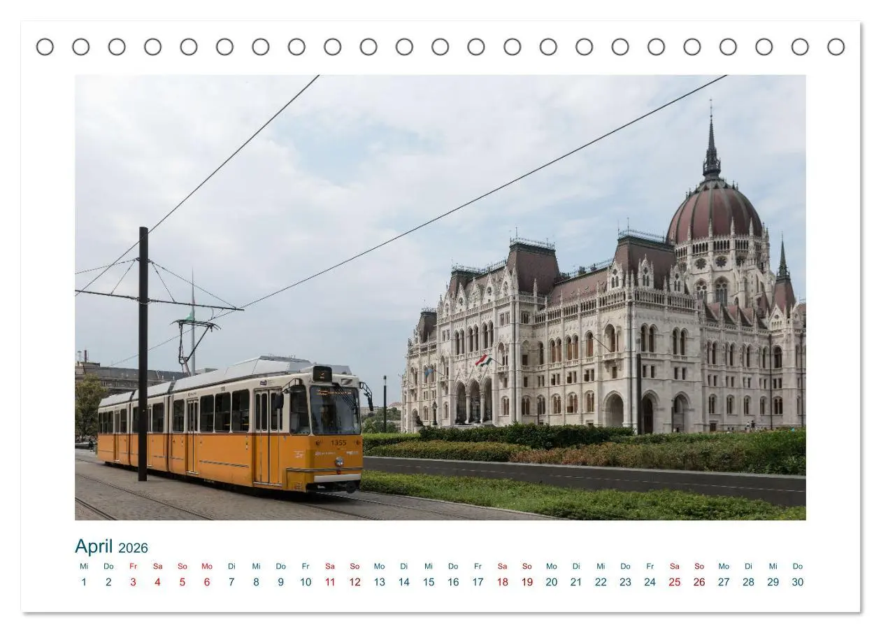 Bild: 9783457561959 | Budapest: zwischen Parlamentsgebäude und Burgpalast (Tischkalender...