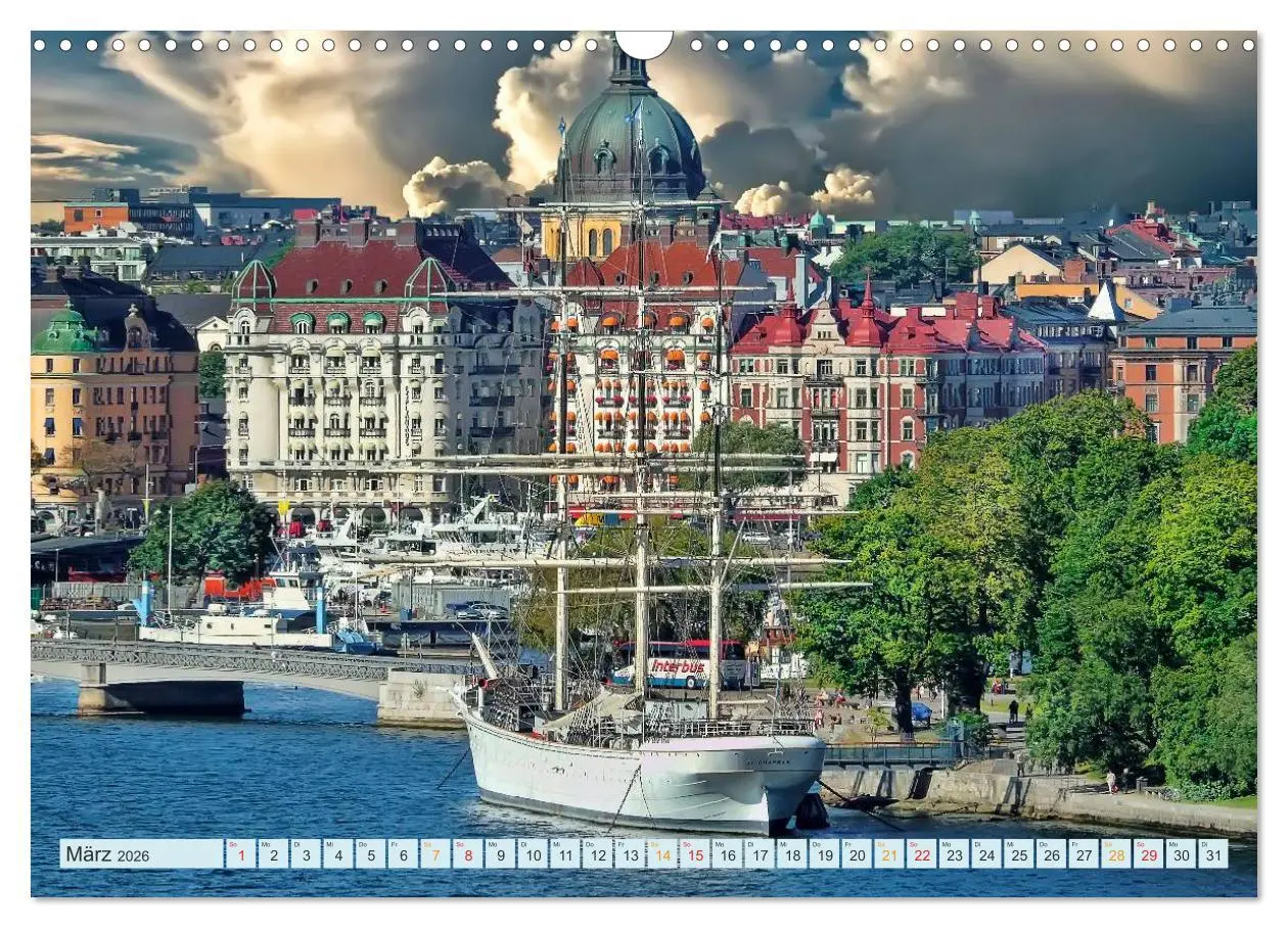 Bild: 9783516031959 | Stockholm - Venedig des Nordens (Wandkalender 2026 DIN A3 quer),...