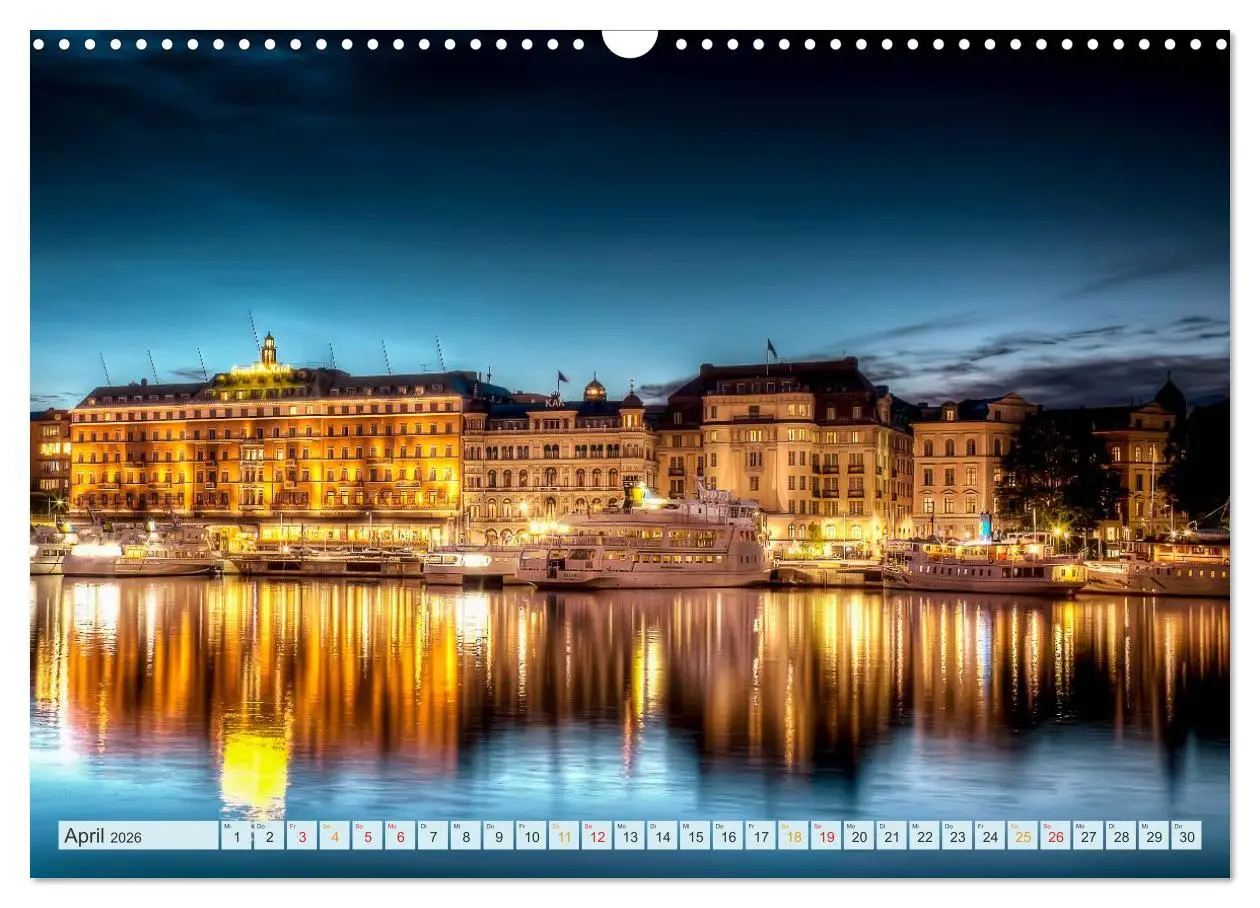 Bild: 9783516031959 | Stockholm - Venedig des Nordens (Wandkalender 2026 DIN A3 quer),...