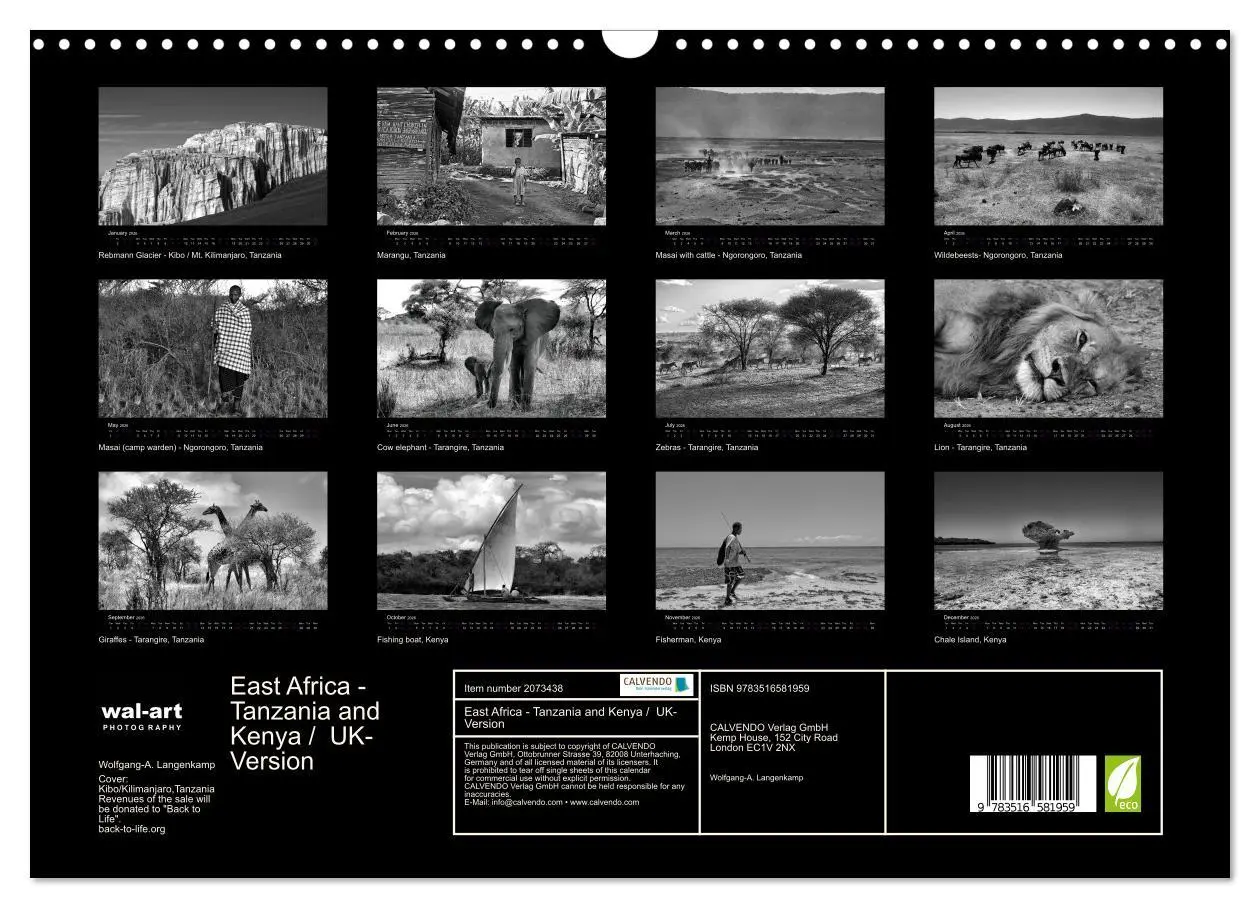Bild: 9783516581959 | East Africa - Tanzania and Kenya / UK-Version (Wall Calendar 2026...