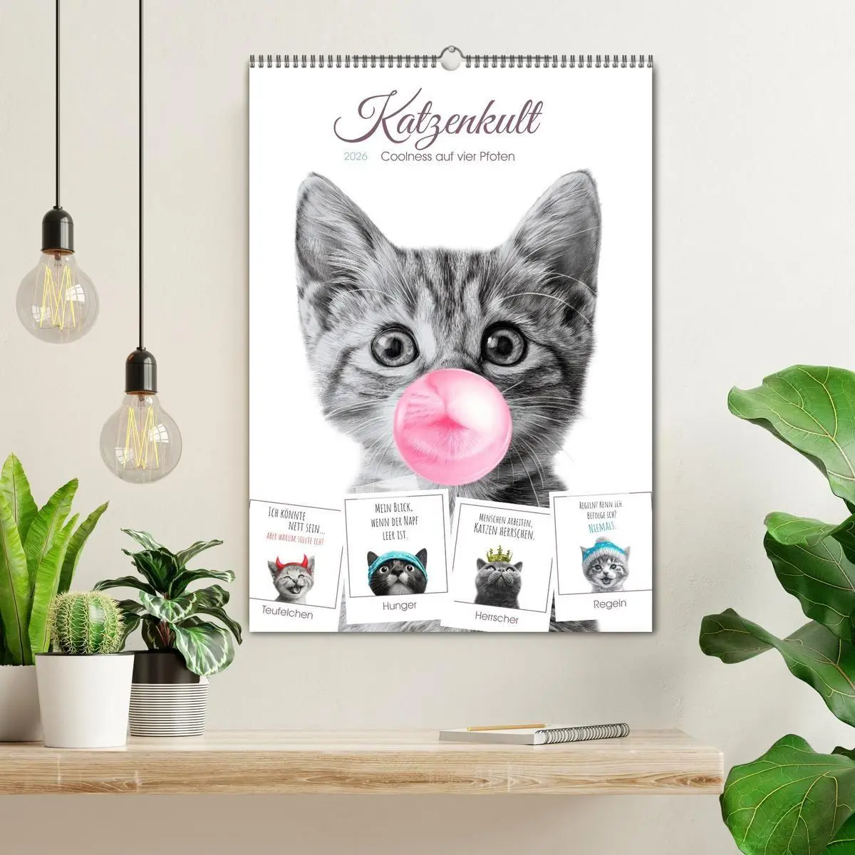 Bild: 9783516721959 | Katzenkult - Coolness auf vier Pfoten (Wandkalender 2026 DIN A2...