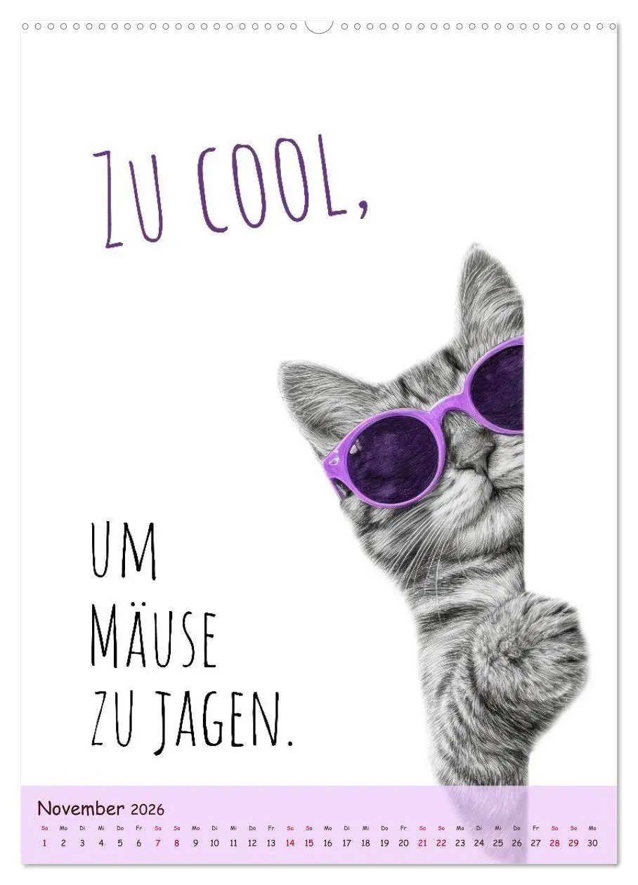 Bild: 9783516721959 | Katzenkult - Coolness auf vier Pfoten (Wandkalender 2026 DIN A2...