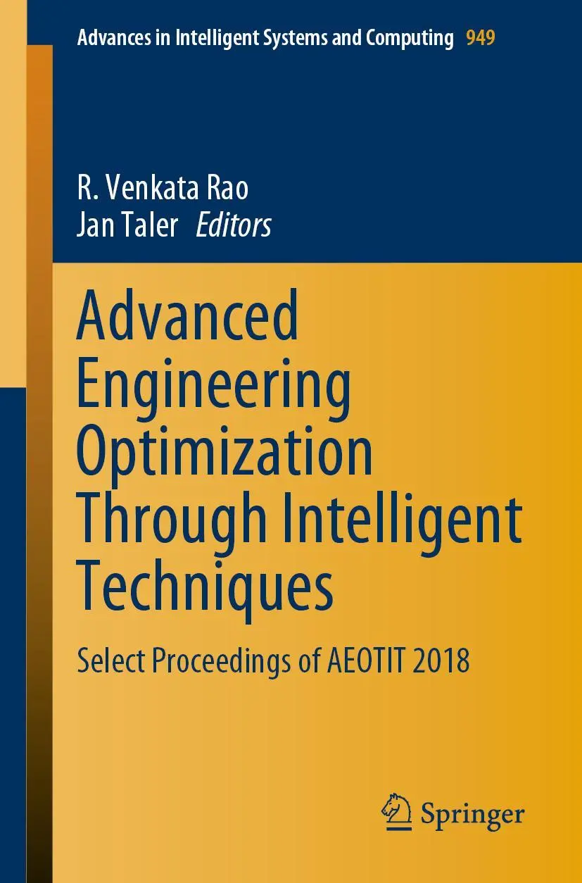 Cover: 9789811381959 | Advanced Engineering Optimization Through Intelligent Techniques