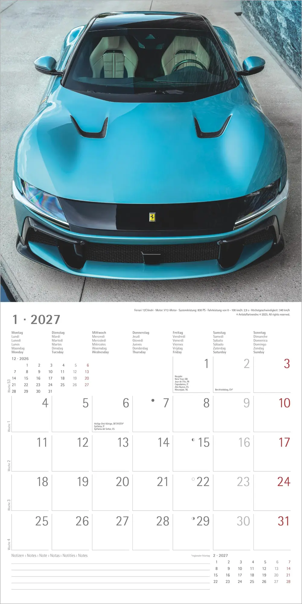 Bild: 4069095012059 | High Speed 2027 | Neumann Verlage GmbH &amp; Co KG | Kalender | 14 S.
