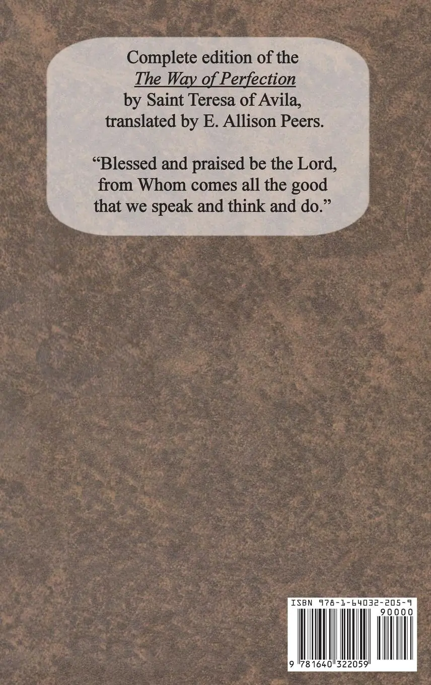 Rückseite: 9781640322059 | The Way of Perfection | St. Teresa of Avila | Buch | Englisch | 2019