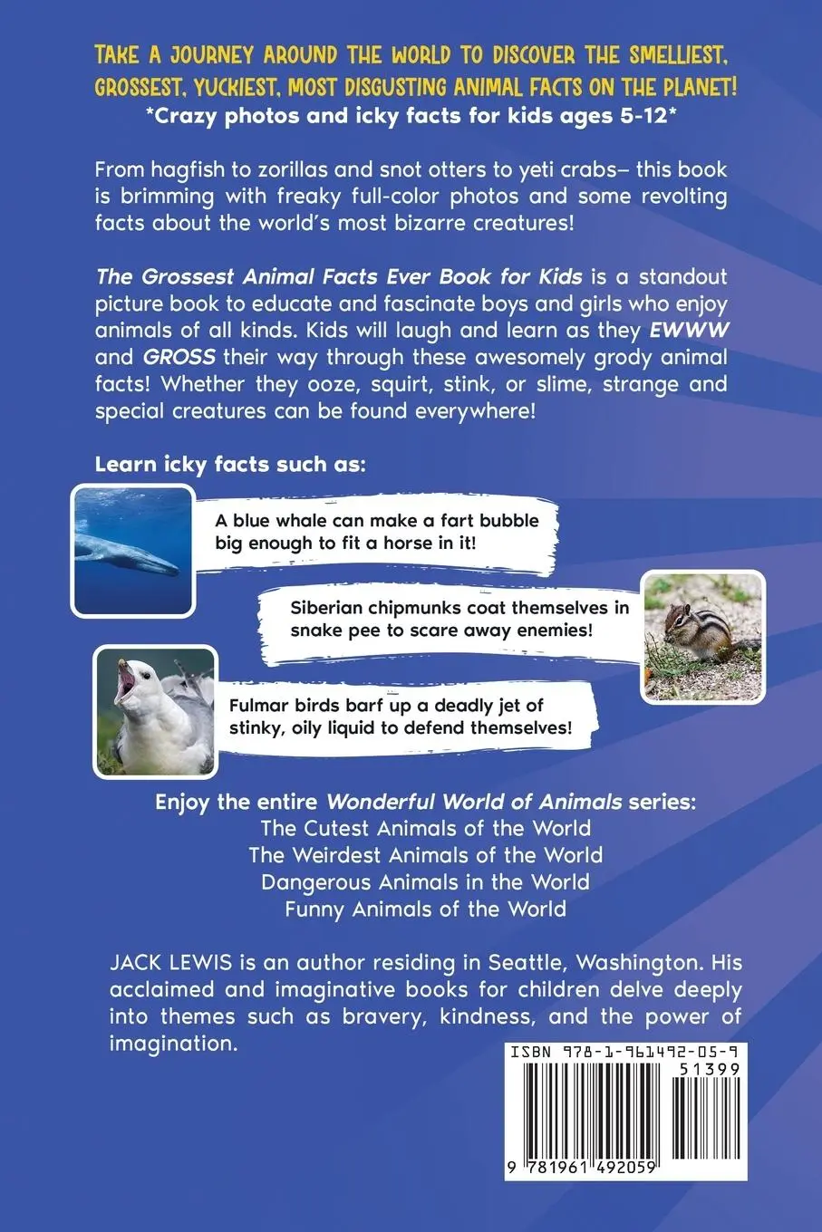 Rückseite: 9781961492059 | The Grossest Animal Facts Ever Book for Kids | Jack Lewis | Buch