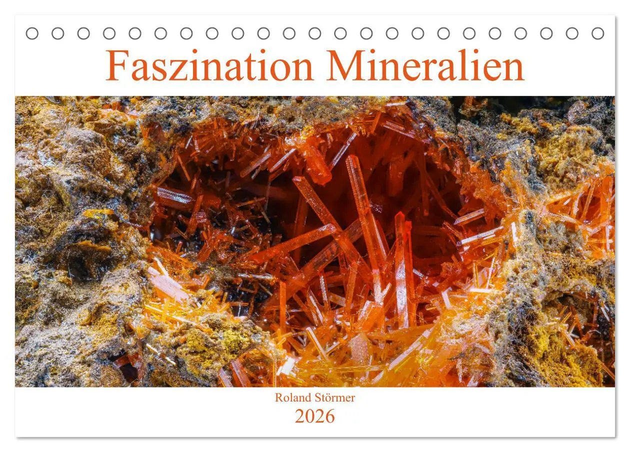 Cover: 9783457832059 | Faszination Mineralien (Tischkalender 2026 DIN A5 quer), CALVENDO...