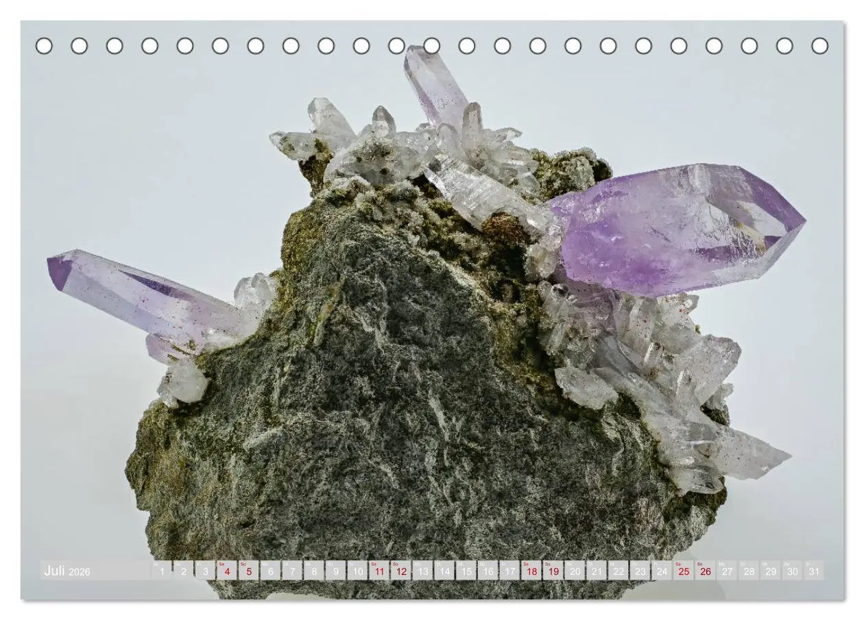 Bild: 9783457832059 | Faszination Mineralien (Tischkalender 2026 DIN A5 quer), CALVENDO...