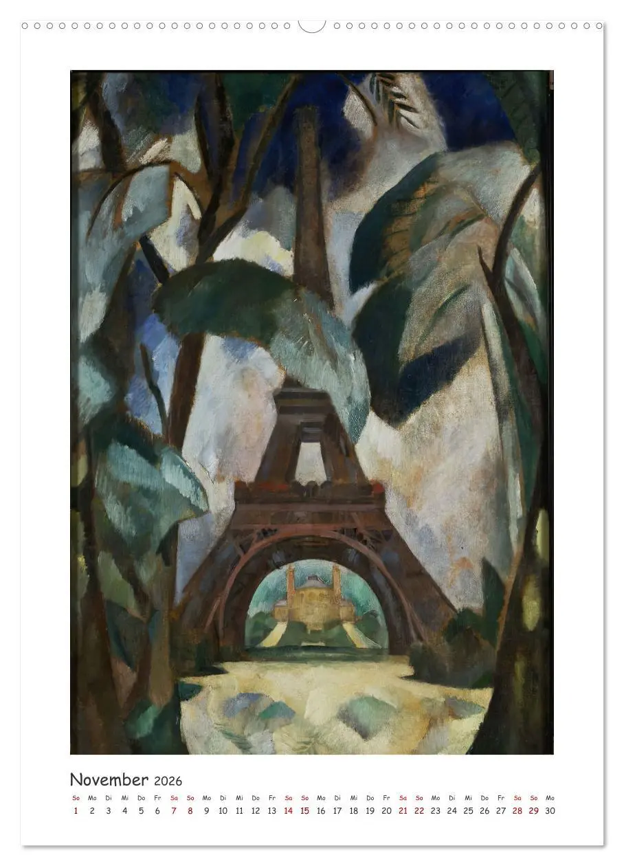 Bild: 9783516302059 | Eiffelturm - Robert Delaunay (Wandkalender 2026 DIN A2 hoch),...