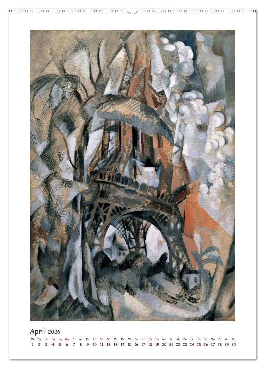 Bild: 9783516302059 | Eiffelturm - Robert Delaunay (Wandkalender 2026 DIN A2 hoch),...